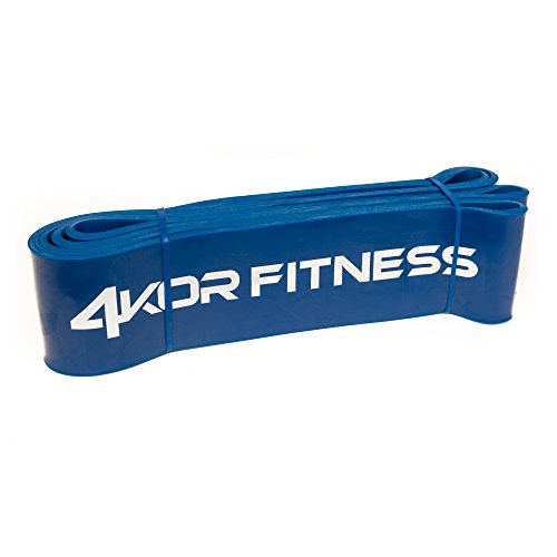 Pull Up Assist Band by 4KOR Fitness Heavy Duty 41" Resistance Loop Band for Mobility, Crossfit, Weightlifting, Therapy, Home or Gym Workouts and More - color: True Blue - 65 to 175 Pounds - 2.5 Inches