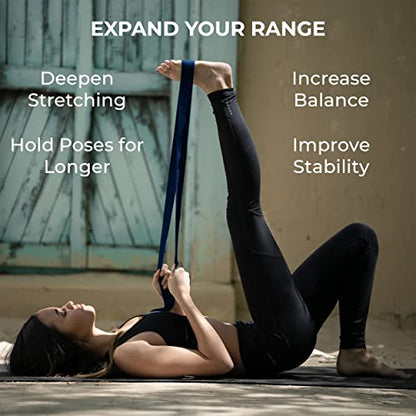 Bulk Yoga Straps, 10 Pack, 6ft, D-Ring Buckle | Adjustable Leg Stretching Strap for Muscle and Hamstring Stretch - Exercise Strap for Home,Gym, Schools and Studio - color: Blue