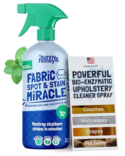 Sunny & Honey Upholstery Cleaner Spray, Fabric Cleaner for Couch, 32fl oz