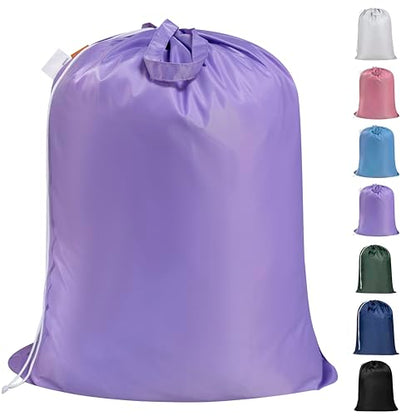 Polecasa Extra Heavy Duty Laundry Bag with Handles, Purple, 28x36" - color: Purple, size: 28" x 36" | 1 Pack