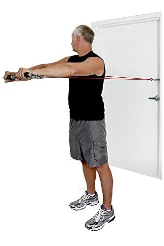 THERABAND Resistance Band Handles, Attachments for Resistance Bands and Tubing, Pair of Foam Grip Pull Handles for Lower and Upper Body Exercises, Pilates, Yoga, Home Workouts Without Weights