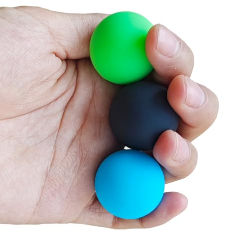 3 PCS Foot Hand Deep Tissue Massage Ball - color: 1.2" Bluegreenblack