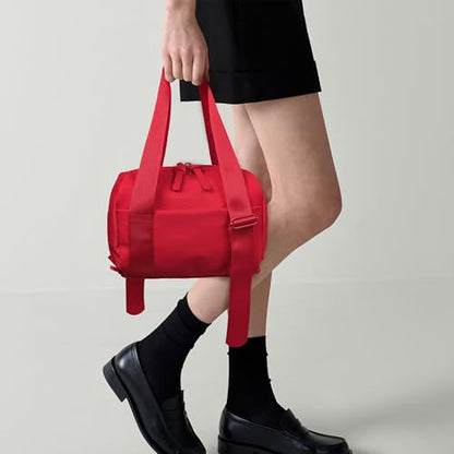 FASTFAIRY Small Gym Shoulder Bag For Women: Black Purse Handbags - Millennials Gen Z Fitness Enthusiasts - color: Red