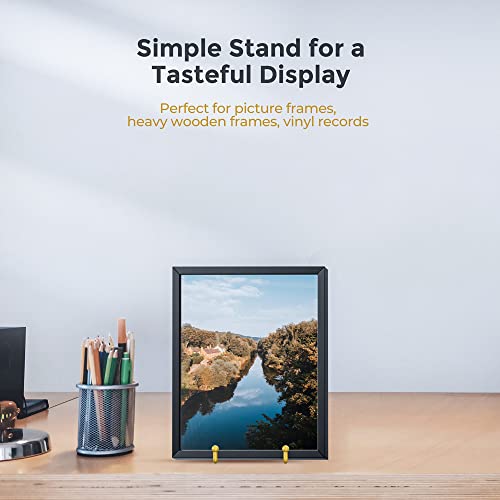 TR-LIFE Plate Display Stand - 4.5 Inch Holder + Metal Frame for Picture, Decorative Plate, Photo Easel, Tabletop Art (Gold 2 Pack) - size: 4.5 Inch
