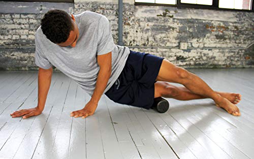 Pro-Tec Athletics Travel Size Foam Roller, High-Density Black Foam, Flexibility, MyoFascial Release, Compact & Portable, Includes Four-Color Exercise Program Providing Common Foam Rolling Techniques.