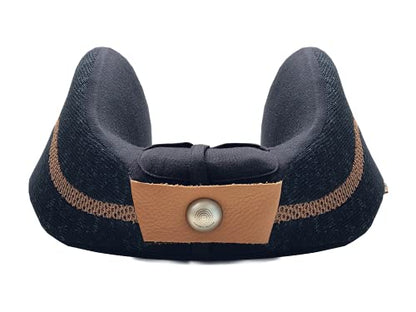 Be Relax Sleep Therapy Pillow (Camel Black). Premium Shape Ergo-Smart. Shiatsu Point. Exclusive Heat Patch to Ease Your Neck Tension. Designed in Paris. - color: Camel Black