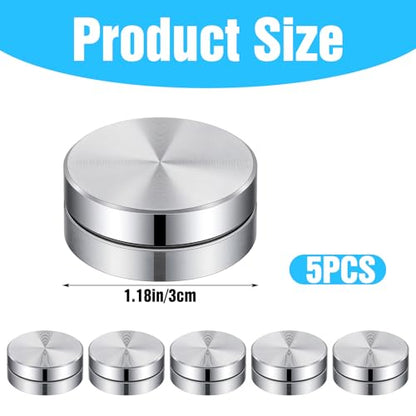 5 Pack Pottery Trimming Spinner, Silver Aluminum Alloy Clay Tools for Pottery Wheel Enthusiasts for Potters Clays Artists Ceramic and Potterys Tool Precision Detailing