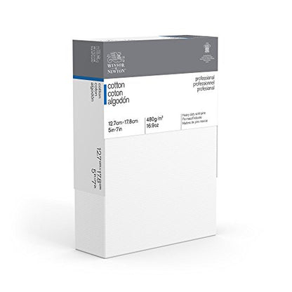 Winsor & Newton Professional Cotton Canvas, 5" x 7" Deep Edge - size: 5" x 7", style: Cotton Deep Edge