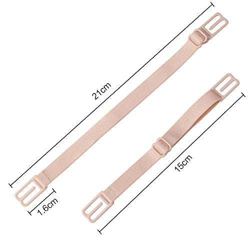 Women's Non-slip Elastic Bra Strap Holder Racer Back - Conceal Straps - color: Multicoloured-12pcs