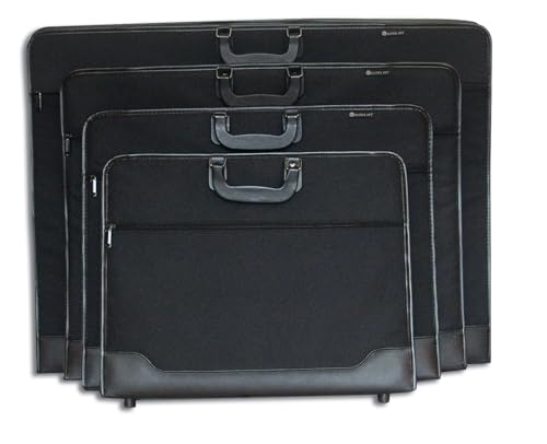 Speedball Universal Heavy Duty Art Portfolio Carrying Case with Handles for Storing and Transporting Artwork, Sketch, Drawing and Canvas, Black, 23 x 31 Inches - size: 23 x 31 Inches