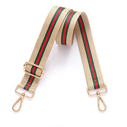 S-Jacorry Purse Strap Replacement Crossbody Wide Shoulder Strap Adjustable Canvas Straps Handbag Strap Replacement Belts - color: Gold Buckel-1991