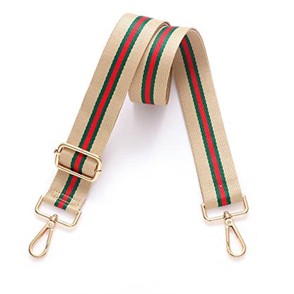 S-Jacorry Purse Strap Replacement Crossbody Wide Shoulder Strap Adjustable Canvas Straps Handbag Strap Replacement Belts - color: Gold Buckel-1991