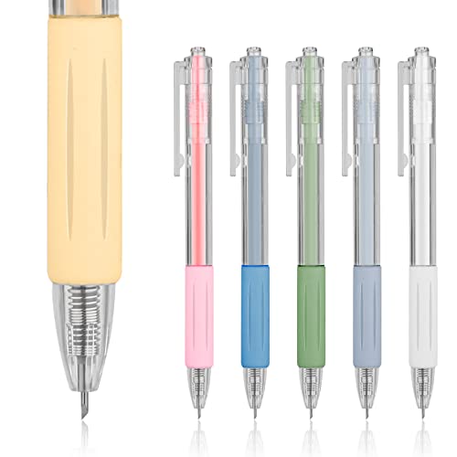 6pcs Utility Knife Pen, ABS Craft Cutting Paper Pen Cutter Tool Art Utility Precision Blade Knife for DIY Scrapbooking Art (Morandi Colors)