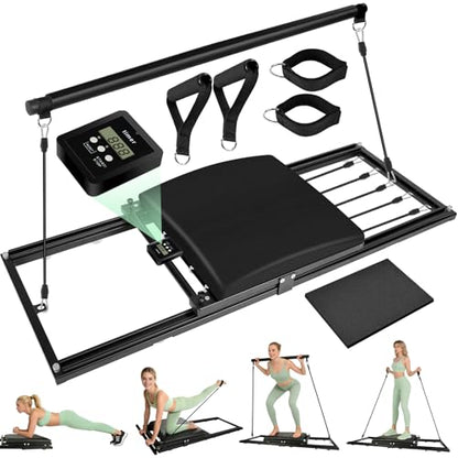 Pilates Board, Foldable Pilates Reformer Set