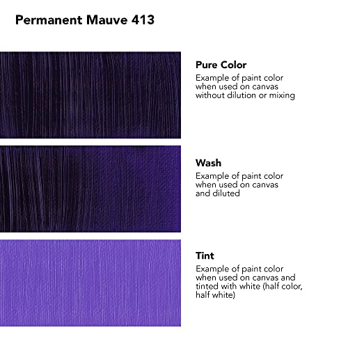Daler Rowney Georgian Oil Paint Permanent Mauve 38ml Tube - Art Paints for Canvas Paper and More - Oil Painting Supplies for Artists and Students - Artist Oil Paint for Any Skill Set