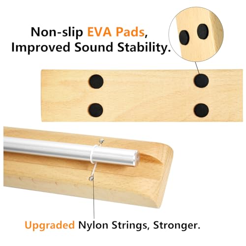 Meditation Chime C-Tone Chime Wooden Hand-held Chimes for Classroom Management, Yoga, Meeting and Sound Therapy, Chime Mallet Included 110801-NEW - size: C-tone