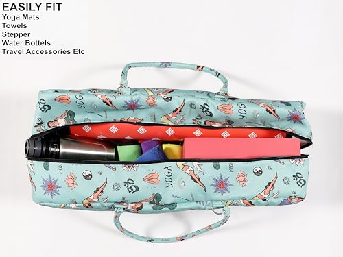 COZY TRENDS Yoga Bag with Storage Pockets – 27"x8" Large Mat Carrier Tote – Lightweight, Durable, and Stylish for Yoga & Pilates Gear - style: Style 1