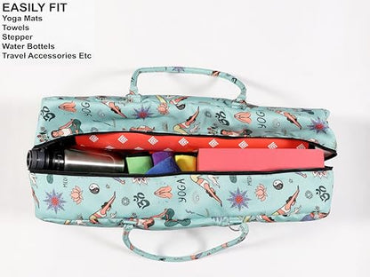 COZY TRENDS Yoga Bag with Storage Pockets – 27"x8" Large Mat Carrier Tote – Lightweight, Durable, and Stylish for Yoga & Pilates Gear - style: Style 1