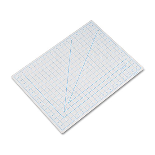 Self-Healing Cutting Mat, Nonslip Bottom, 1" Grid, 18 x 24, Gray