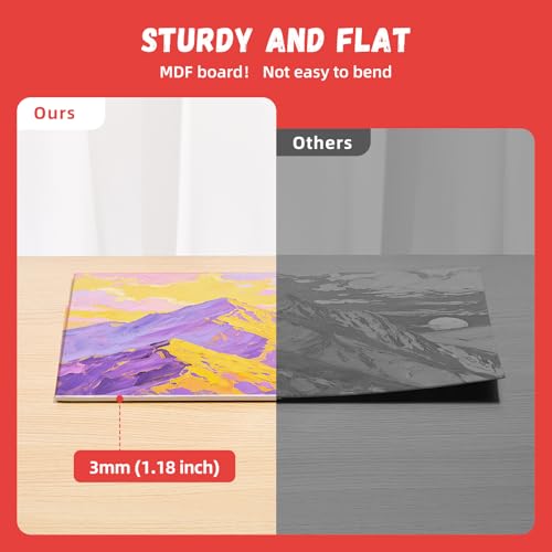 Simetufy 16x20inch 24 Pack Large Painting Canvas Boards Flat Canvas Panels | Gesso Primed Acid-Free 100% Cotton for Acrylics Oil Watercolor Tempera Paints - size: 16"x20"