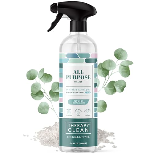 Therapy Clean All Purpose Cleaner Sea Salt & Eucalpytus 24 fl oz Pack of 1, Multipurpose Cleaner, 100% Natural Scent - size: 24 Fl Oz (Pack of 1)
