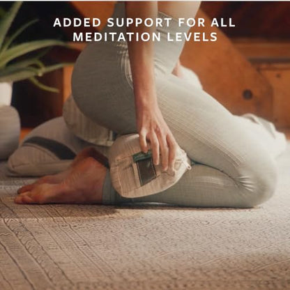 Avocado Organic Yoga Meditation Pillow, GOTS Certified Organic Cotton Cover, Natural Buckwheat Fill - size: Slim Yoga Bolster