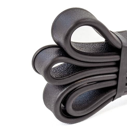 Premium Exercise Bands - Ultra Durable, Non-Slip, Comfort-Edge Resistance - Tested Over 30K Pulls - Three - color: Black 30-50lb - 5 Pack