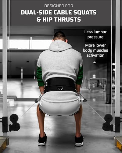 THEFITGUY Flexibility & Strength Bundle – Multi-Attachment Cable Machine Belt and Quads Stretcher Strap for Dynamic Training and Recovery