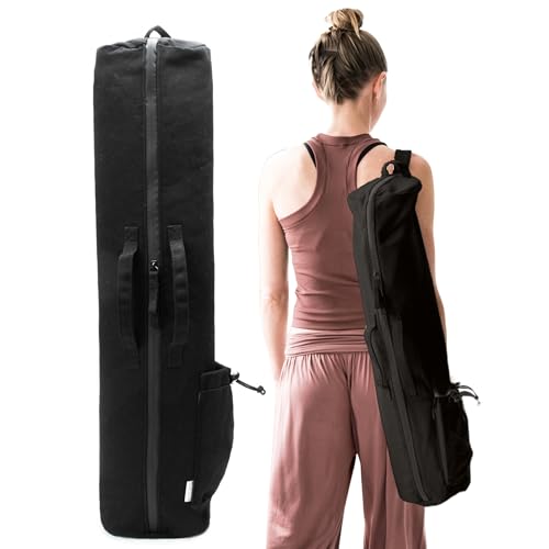 VOORAY Avani Yoga Mat Bag with Adjustable Shoulder Strap - Black