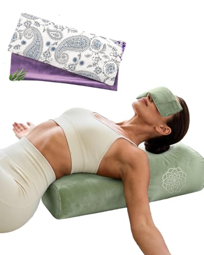3 in 1 Yoga Bolster and Lavender Eye Pillow