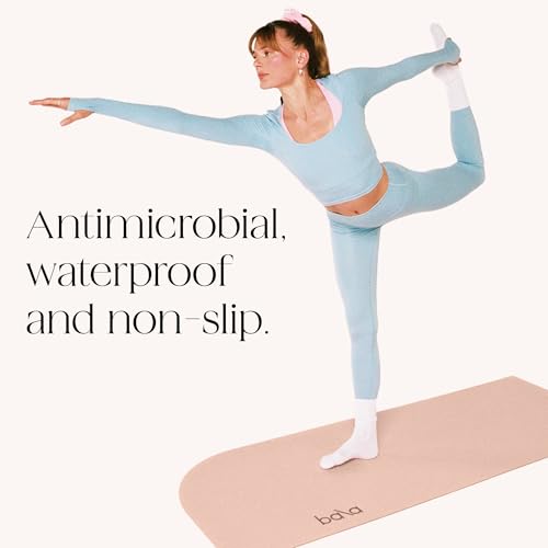 Bala Yoga Mat for Home Gym, Non-Slip Exercise Mat for Home Yoga - color: Sand, style: Deco Mat - 5mm