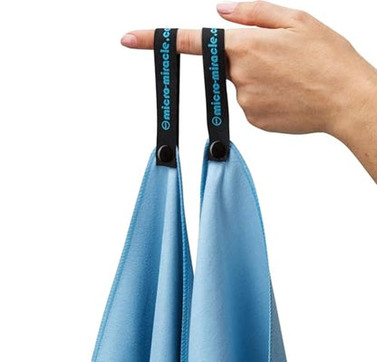 2-Pack Microfiber Towel - XXL Travel Quick Dry and Extra Soft Microfiber Towels, Lightweight and Compact for Gym, Swim Practice, Travel, Backpacking, Camping, RV, Beach, Camping - color: Light Blue