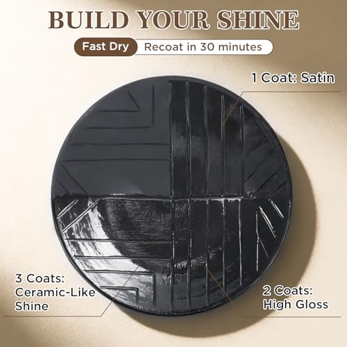 Studio High-Gloss Varnish for Air-Dry & Polymer Clay, 50 mL | Crystal-clear, no-tack finish after full cure; smooth, buildable coats preserve fine details on miniatures and clay jewelry - size: 50ml (1.69 fl oz)