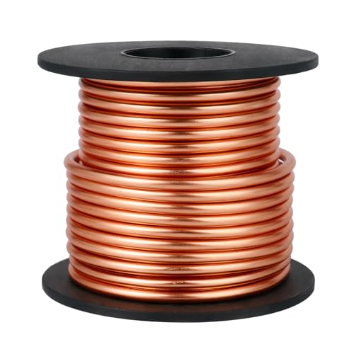 8 Gauge Aluminum Wire for Craft 32.8FT Copper Bendable Aluminum Wire Bulk | 3mm Flexible Aluminum Armature Crafting Wire Roll for Sculpting DIY Jewelry Making - color: Copper, size: 8 Gauge