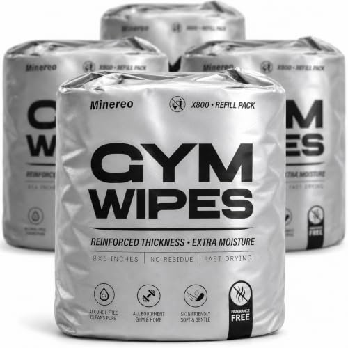 Gym Wipes Refill - Fitness Equipment & Yoga Mat, Unscented 3200 ct - size: 4-Pack