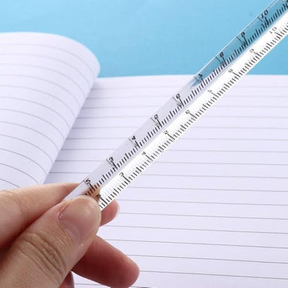 1pc Clear Plastic Triangle Ruler Small Architectural Scale Ruler Pocket Size Ruler Metric Ruler,Drafting Tools Office and School Supplies,Drafting Tools and Kits,Teaching Materials