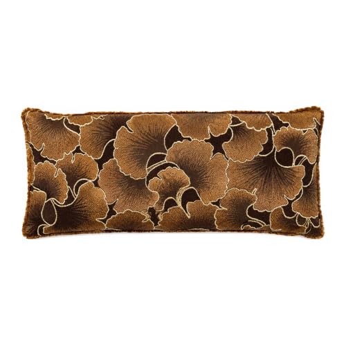 Handmade Luxe Serenity Eye Pillow - All-Natural Flaxseed - Unscented or Lavender Scented – Weighted Eye Mask for Yoga, Meditation, Hot & Cold Therapy - color: CHOCOLATE GINKGO, style: LAVENDER SCENTED