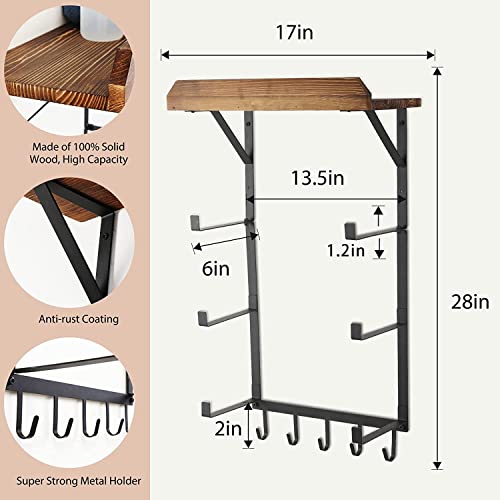 Yoga Mat Holder Wall Mount, Yoga Mat Rack Home Gym Accessories - color: Carbonized Black
