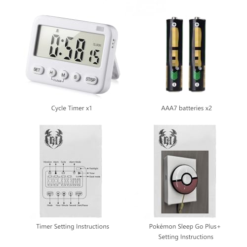 GH 99 Hours Digital Timer, Silent, Sound, Vibriting, Countdown, Count Up, Loop, Alarm, Clock, Small Timer for Study, Classroom, Office, Meditation, Lab, Sleep, Desk