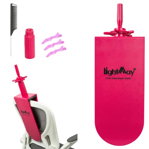 Mannequin 의자용 헤드 스탠드 - 43.2cm(17인치) 로즈 레드 스타일링 스탠드