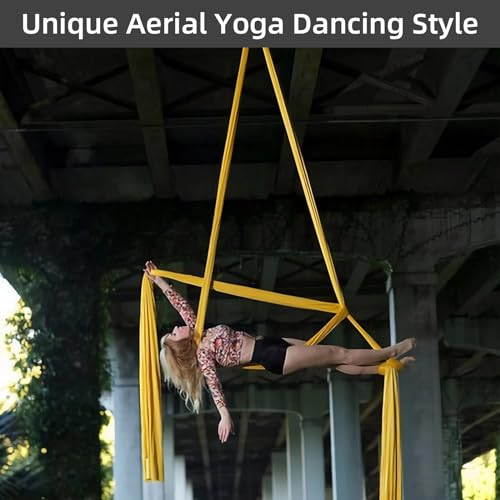 PRIOR FITNESS Aerial Silks Kit, SGS&CE Certified, 9/15/20Yards - color: White, size: L(20 Yards)