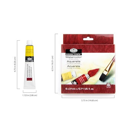 Royal & Langnickel Watercolor Artist Tube Paint, 21ml, 18-Pack - size: 18 Pack