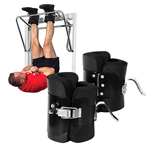 Zerone Boots Hanging Inversion Boots Solid Steel Boots Inversion Boots for Pull Up Hanging Hang Up Boots for Stretching Muscles, Relieving Back Pain