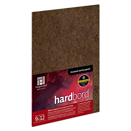 Ampersand Museum Series Hardbord for Painting and Mounting, 1/8 Inch Depth, 9X12 Inch (AMHB09) - color: 1/8 Inch Depth, size: 9X12