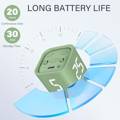Rotating Productivity Timer 5/25/10/50, Desk Flip Timer for ADHD,Green - color: Green