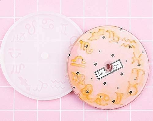 4Pack of Clock Face Molds Silicone Mold By Resin Casting, for DIY Resin Crafts Home Wall Decoration 5.9 X 5.9inch