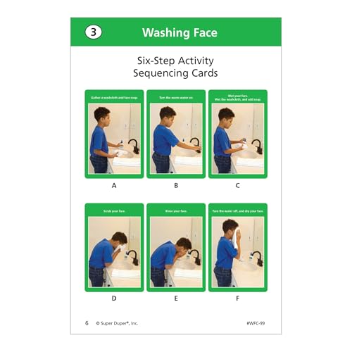 Super Duper Publications | Webber® Activities of Daily Living Photo Sequencing Cards | Educational Learning Resource for Children