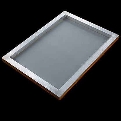 Caydo 2 Piece 10 x 14 Inch Aluminum Silk Screen Printing Frames with 110 White Mesh for Screen Printing - style: 110 Mesh