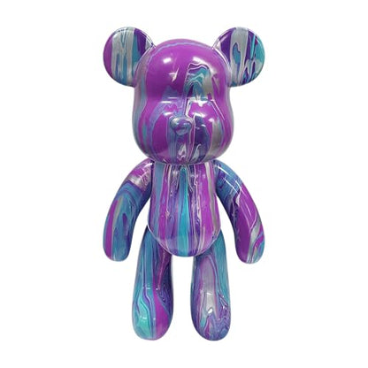 Pour Palz DIY Paint Pouring Kit – 1 XL Bear Figurine, 4 Acrylic Pour Paints, Mixing Cups & Tools, Create Unique Marbled Art, Fun Hands-On Craft Kit for Kids & Adults, Groovy Smoothie, Ages 5+ - color: Groovy Smoothie