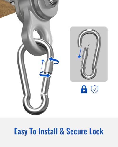 Heavy Duty Swing Hangers, Indoor-Outdoor Hooks, 4-Pack - color: 4 Pack Silver